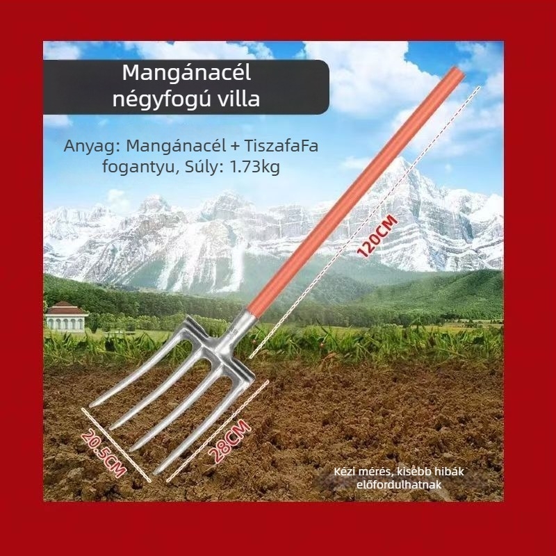 Növénytermesztéshez való vasvilla magas mangán acélból a talaj fellazításához, egységes, vastított, nehéz terhelésű villafej; Márka: Consultation; Fő értékesítési terület: Kína; Alkalmazási iparágak: Consultation
