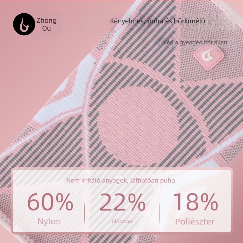 Kötött nylon térdvédő - univerzális, futás, kosárlabda, futball