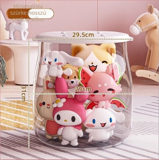 Játékok tároló szék, műanyag, kerek, 18L kapacitás, 150 kg teherbírás, többfunkciós