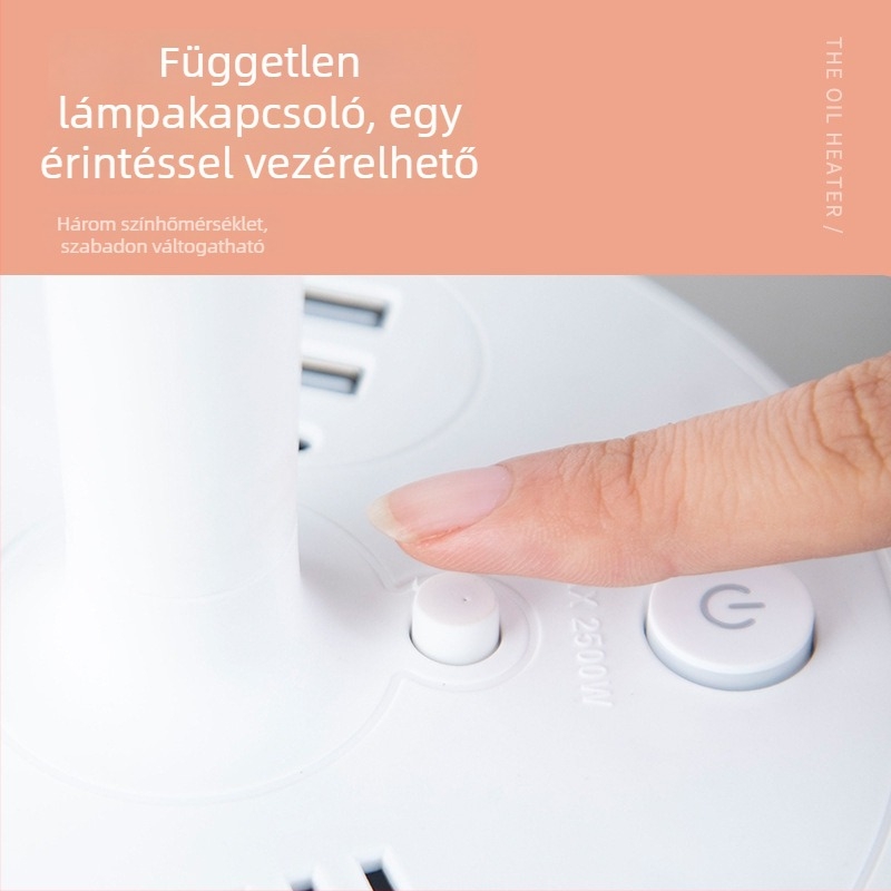 Multifunkcionális asztali lámpa beépített elosztóval, USB töltőporttal, LED szemvédő éjszakai fénnyel és tárolási funkcióval