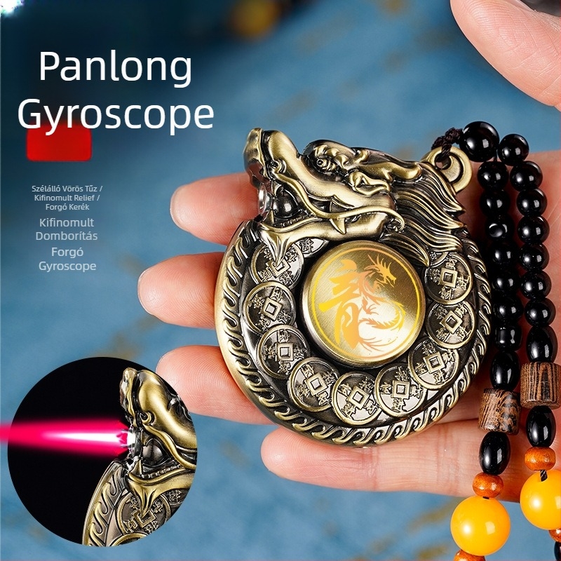 Fém öngyújtó butánnal, modern minimál stílus, újrahasználható.