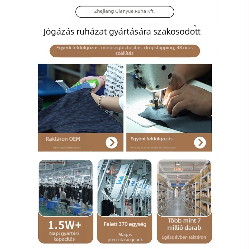 Női jóga ruházat készlet rövid ujjú felsővel, egyszínű minta, 85% poliészter, 15% spandex