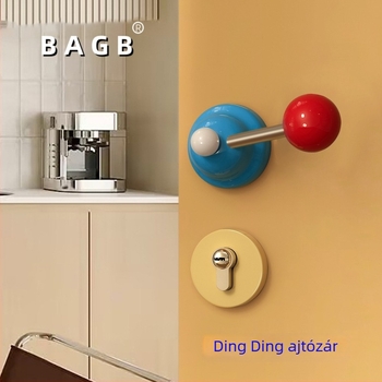 BAGB Ding Dong kilincs zár, cink ötvözet + 304 rozsdamentes acél, belső ajtókhoz, hálószobaajtókhoz, fa és üvegajtókhoz