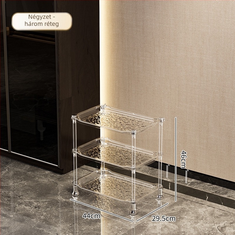 Sarokállvány tároló fürdőszobába és nappaliba, műanyagból, többszintes, könnyű luxus stílus, multifunkcionális, modellek SW8523, SW8524, SW8525, SW8523A, SW8524A, SW8323, SW8324