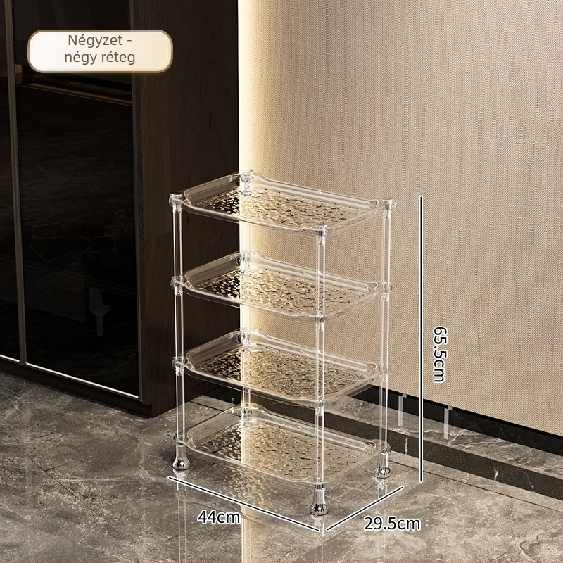 Sarokállvány tároló fürdőszobába és nappaliba, műanyagból, többszintes, könnyű luxus stílus, multifunkcionális, modellek SW8523, SW8524, SW8525, SW8523A, SW8524A, SW8323, SW8324