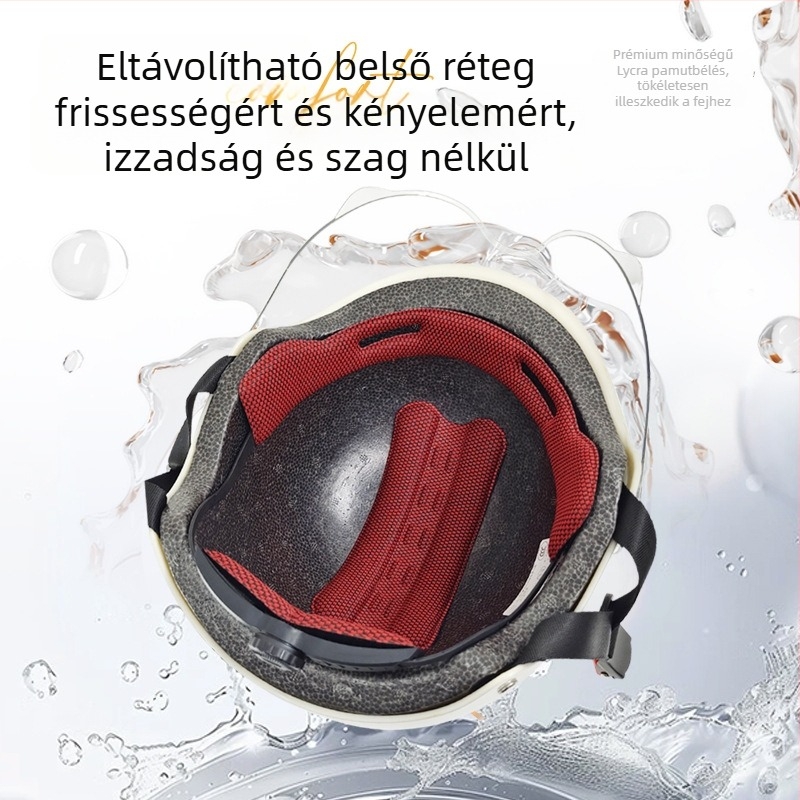 ABS anyagú fél sisak elektromos járművekhez, 3C-tanúsítvánnyal (GB811-2022A), uniszex, egész éves használatra