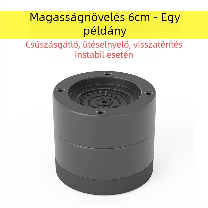 Mosógép és hűtő alátámasztó talp – csúszásmentes, állítható, szerelés nélkül; műanyag anyag