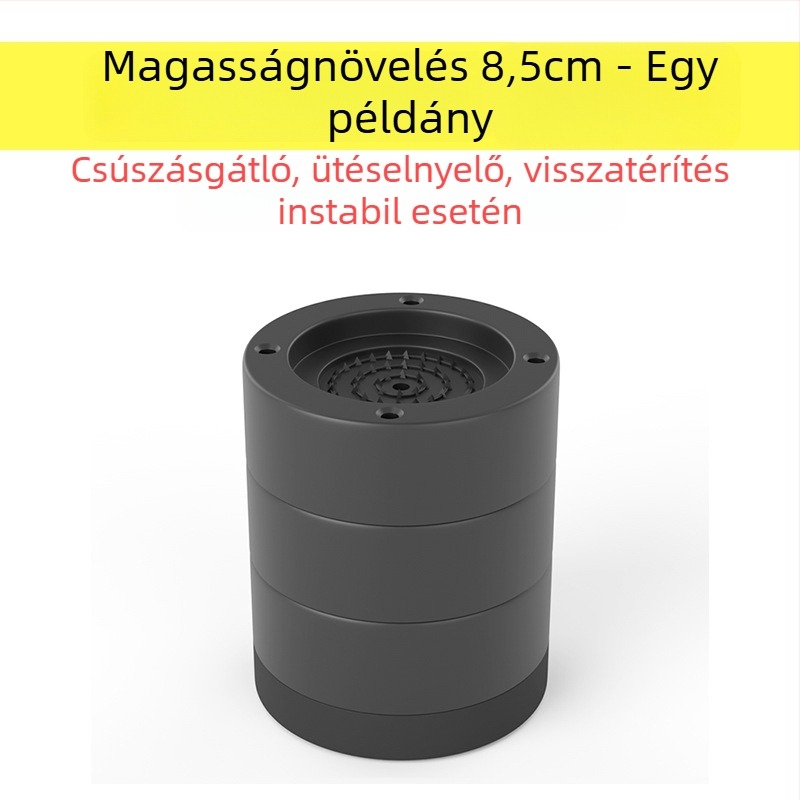 Mosógép és hűtő alátámasztó talp – csúszásmentes, állítható, szerelés nélkül; műanyag anyag