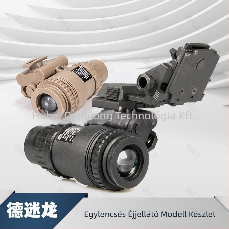 PVS18 monokuláris éjjellátó modell dump truck szettel és FAST/MICH sisak kiegészítőkkel — De Millon; típus: modell éjjellátás; súly: 190 (modell) / 145 (vödör); hatékony látótávolság: 0