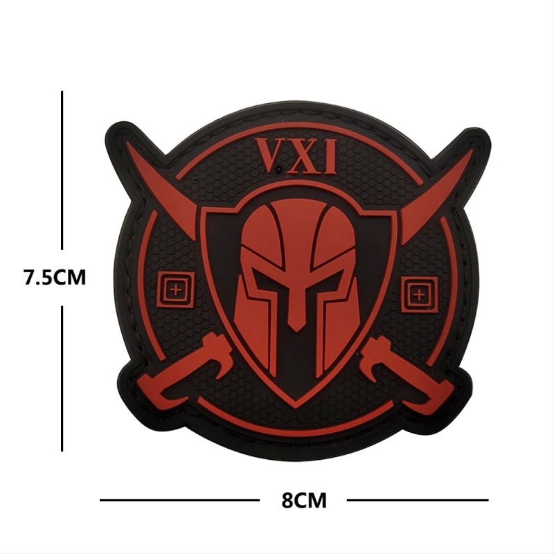 Taktikai katonai patch Velcro-vel, PVC anyag, vízálló, kültéri sportokhoz, mintázat: karakterek, semleges nem