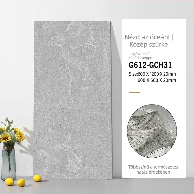 Teljes testű kvarc téglapadló, kőhatás, matt felület, csúszásmentes, kopásálló