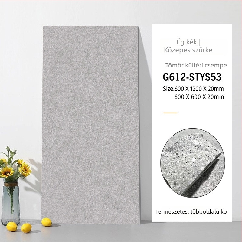 Teljes testű kvarc téglapadló, kőhatás, matt felület, csúszásmentes, kopásálló