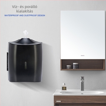 Műanyag falra szerelhető papírzsebkendő doboz, modell X-3372, fürdőszobába, 6 db