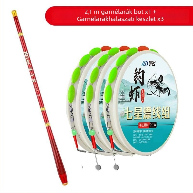 Dupla horoggal ellátott ólomfejű garnéla horgász rig, folyó menti garnéla és rák számára