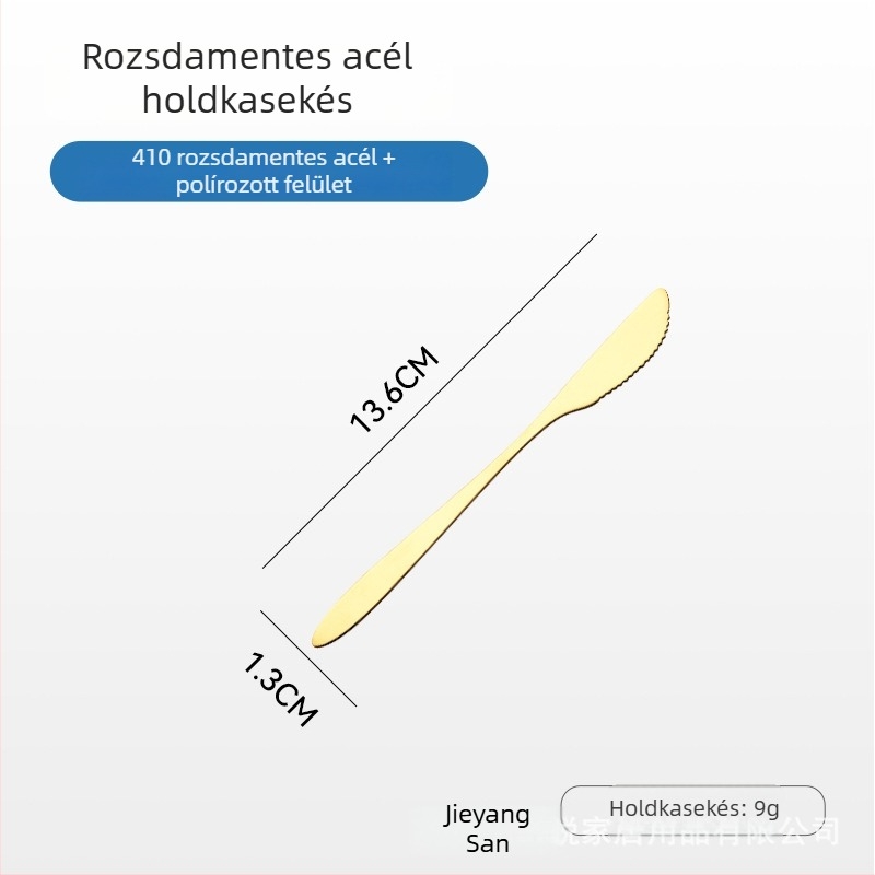 Sanrui rozsdamentes acélból készült kés, villa és kanál készlet tükrös felülettel