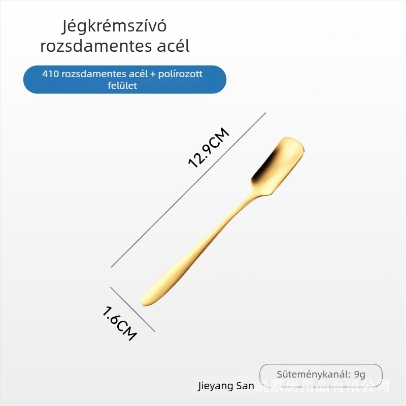 Sanrui rozsdamentes acélból készült kés, villa és kanál készlet tükrös felülettel