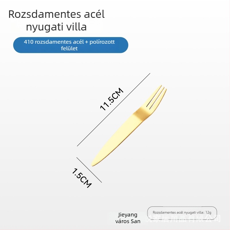 Sanrui rozsdamentes acélból készült kés, villa és kanál készlet tükrös felülettel