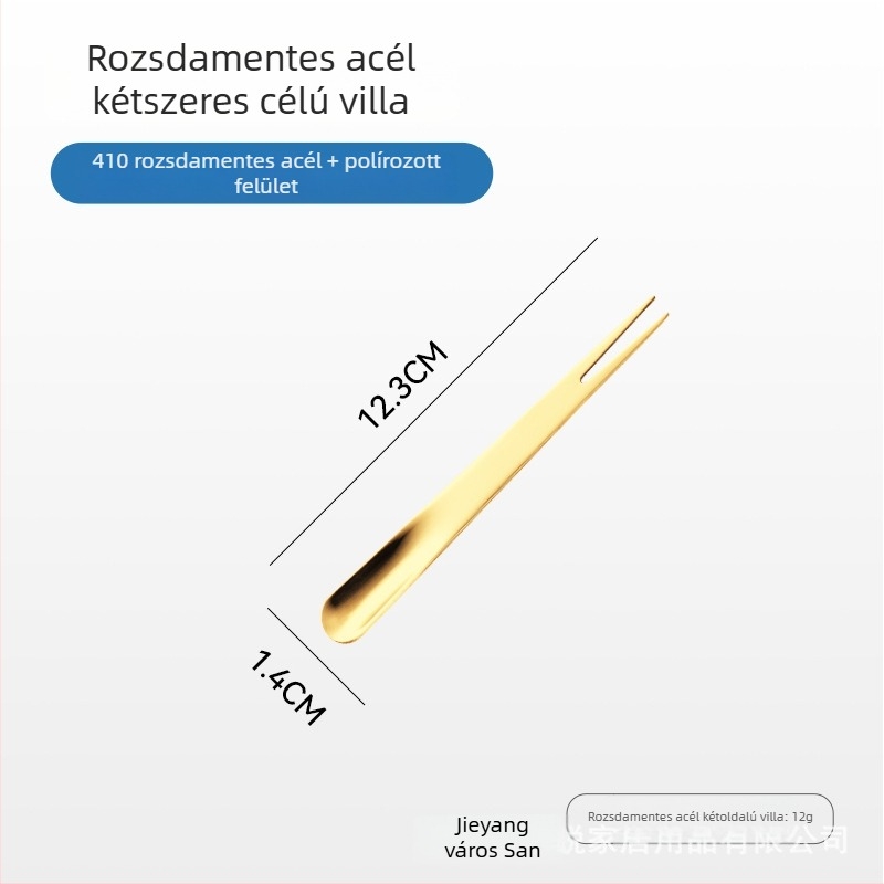 Sanrui rozsdamentes acélból készült kés, villa és kanál készlet tükrös felülettel