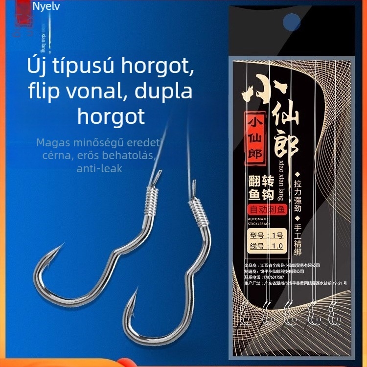 Longyan Knife Horgászhorog – csúcsos horog; Modell F9679SSMSJS9H5; Helyszínek: Óceán, Hajó, Szikla, Tározó, Tó, Patak, Folyó