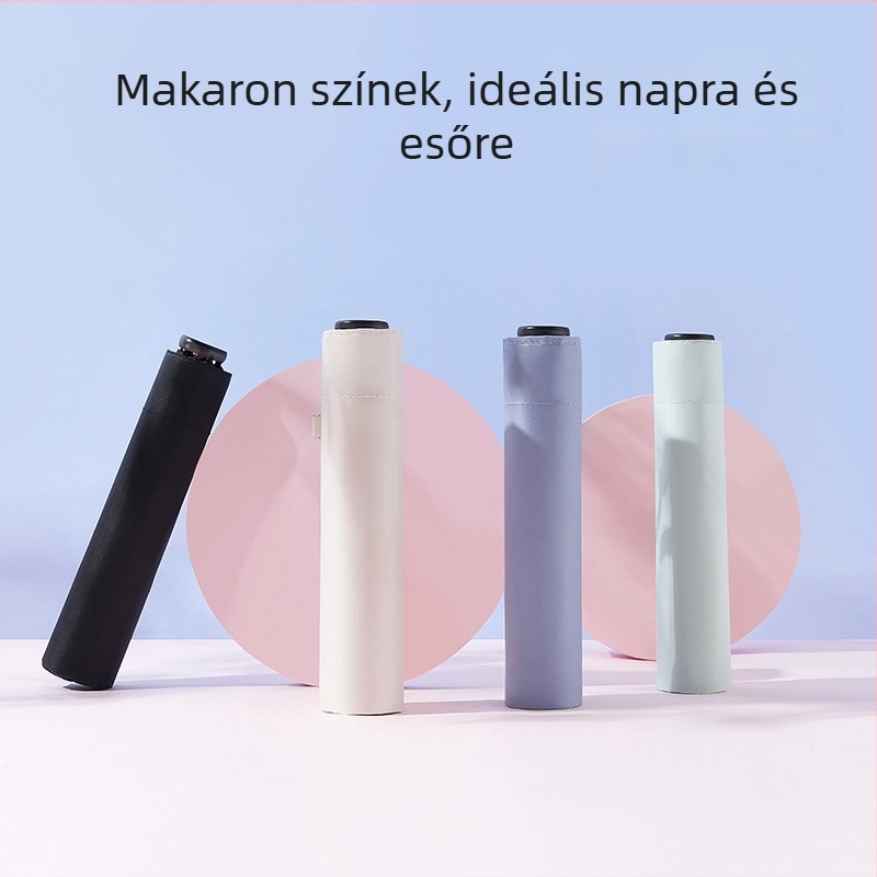 Ceruza alakú esernyő, ultrakönnyű kivitel, Vinyl 190T anyagú vászon, alumínium tengely, műanyag fogantyú, manuális nyitás-zárás, UPF > 50