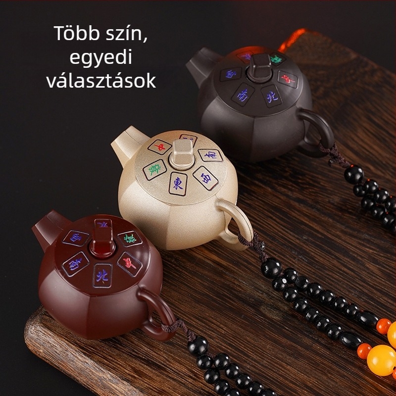 Fém öngyújtó forgó mechanizmussal, bután üzemanyag, szélvédett, dekoratív és gyűjtemény, nyomtatott logó