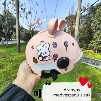 Gyermek sisak (ABS, fél sisak, 3C tanúsítvány) 3–8 éveseknek, elektromos rollerekhez és kerékpárokhoz, egész éves használatra.