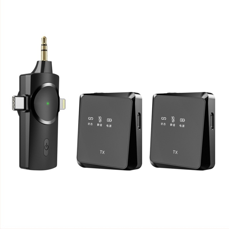 Lavalier mikrofon három az egyben interfésszel, 20 Hz–20 kHz, SNR ≥100 dB, beépített akkumulátor, modell AP003