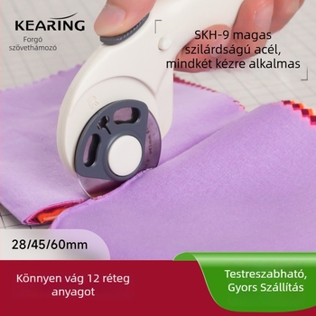 Textil vágó forgókés — Keling, Modell SKH-9, Anyag: fém