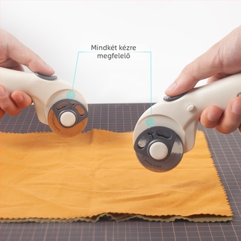 Textil vágó forgókés — Keling, Modell SKH-9, Anyag: fém