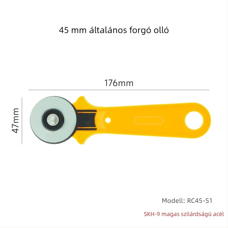 Textil vágó forgókés — Keling, Modell SKH-9, Anyag: fém