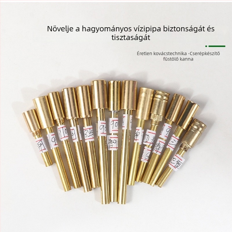 Vízipipa tál sárgarézből, vastagított kialakítás, többször használható, egy- vagy kétszeres használat, új kínai stílus
