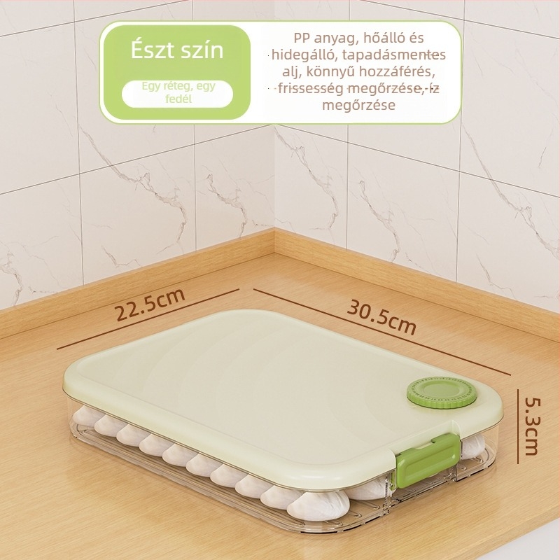 Mabalo Gombóc Tároló Doboz – PP, zárható, tapadásmentes alj