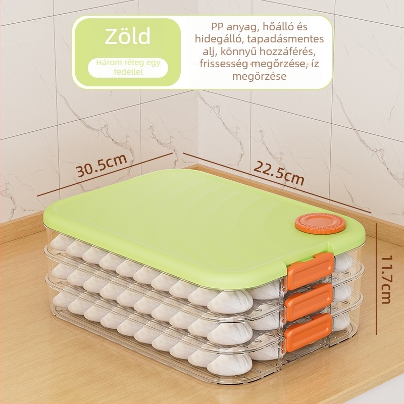 Mabalo Gombóc Tároló Doboz – PP, zárható, tapadásmentes alj