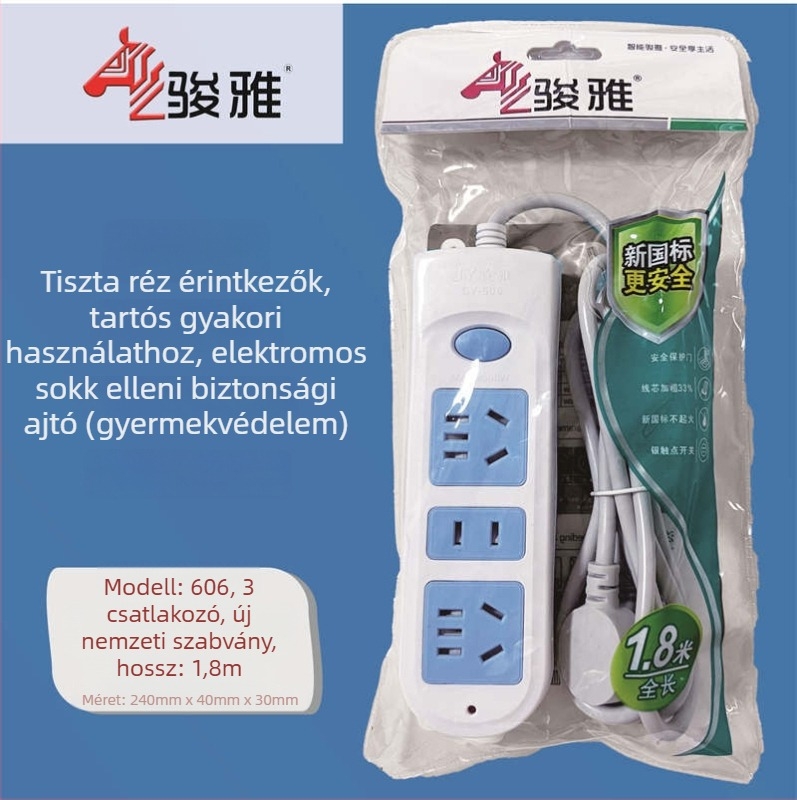 Vezetékes elosztó több aljzattal – Új Nemzeti Szabvány, Junya