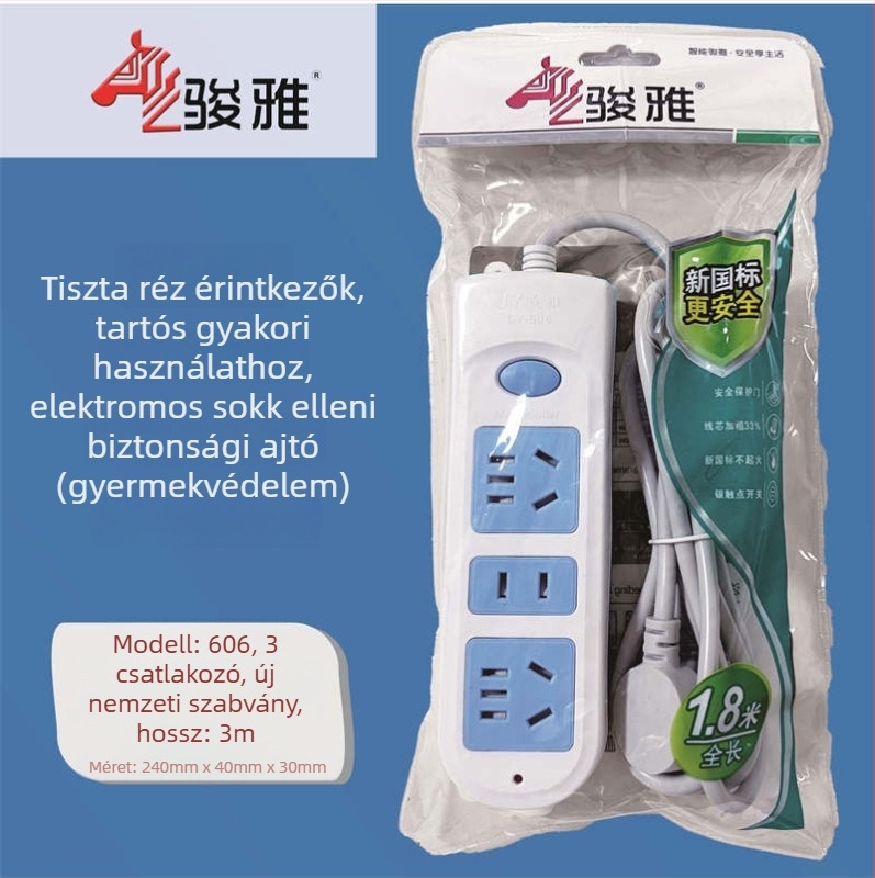 Vezetékes elosztó több aljzattal – Új Nemzeti Szabvány, Junya