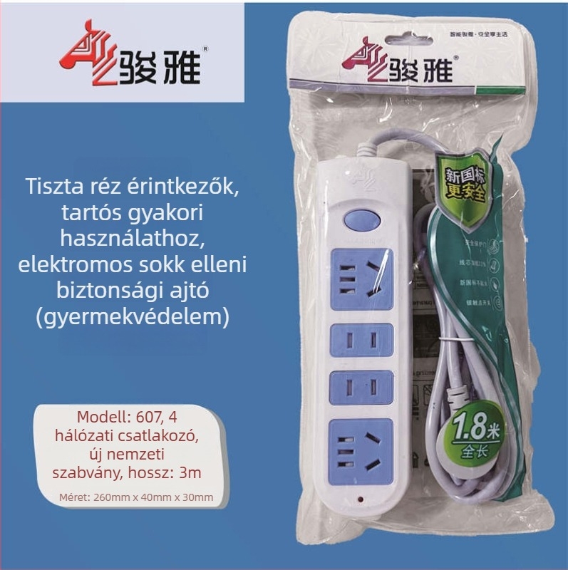 Vezetékes elosztó több aljzattal – Új Nemzeti Szabvány, Junya