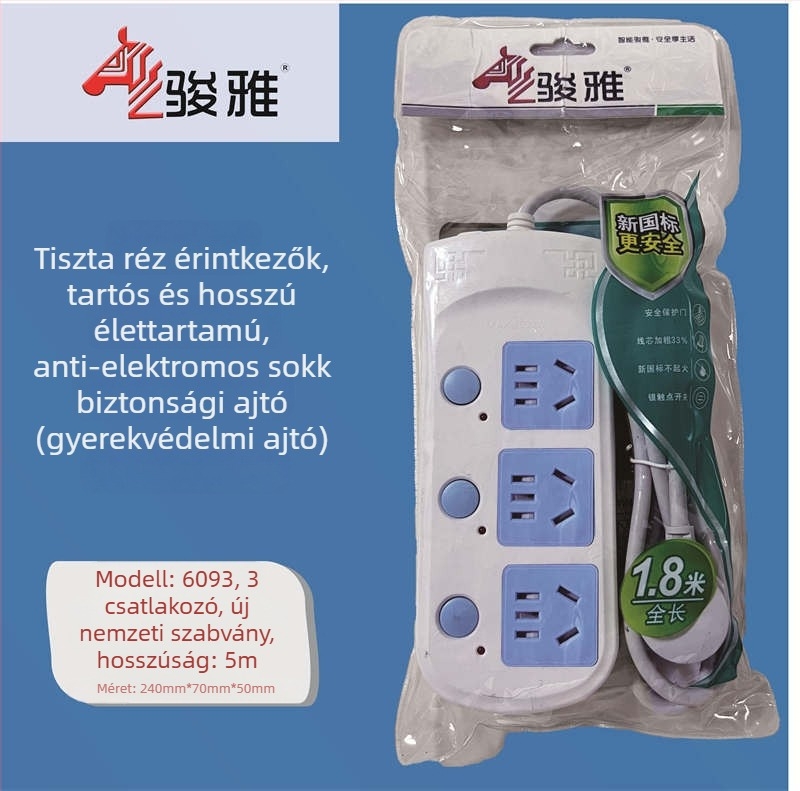 Vezetékes elosztó több aljzattal – Új Nemzeti Szabvány, Junya