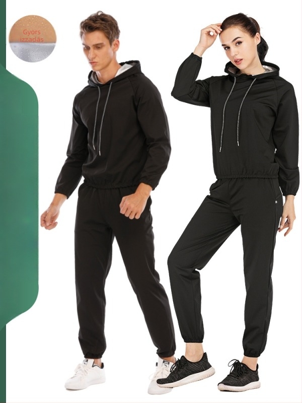 Kültéri futó- és edző szett Lycra ezüstfilmes anyaggal, 82% poliészter / 18% spandex, bélés Lycra, minden évszakban használható