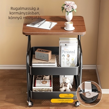 Fém kis kocsi tároló – modern minimalist stílus, multifunkcionális, fürdőszobába alkalmas