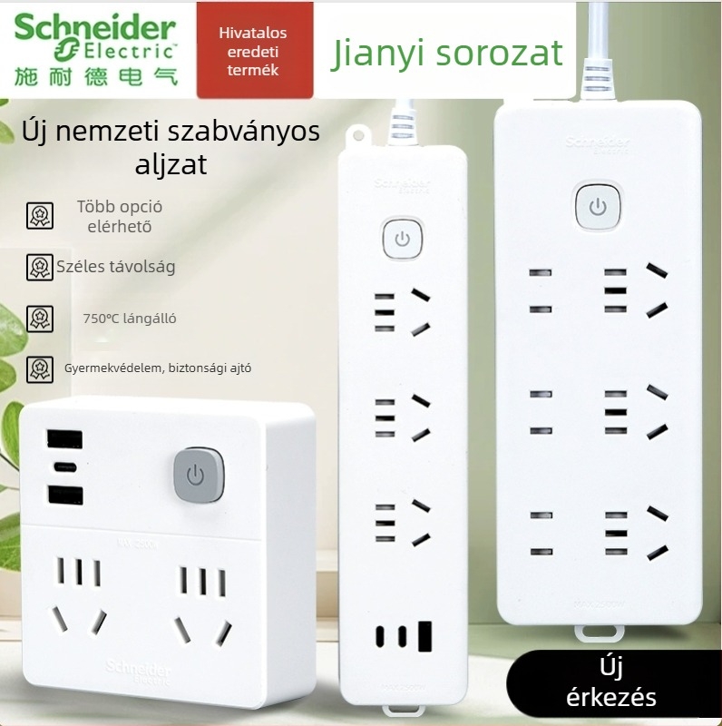 Schneider Electric USB-s elosztó, 10A, 220V, 2000W, típus 86, új nemzeti szabvány