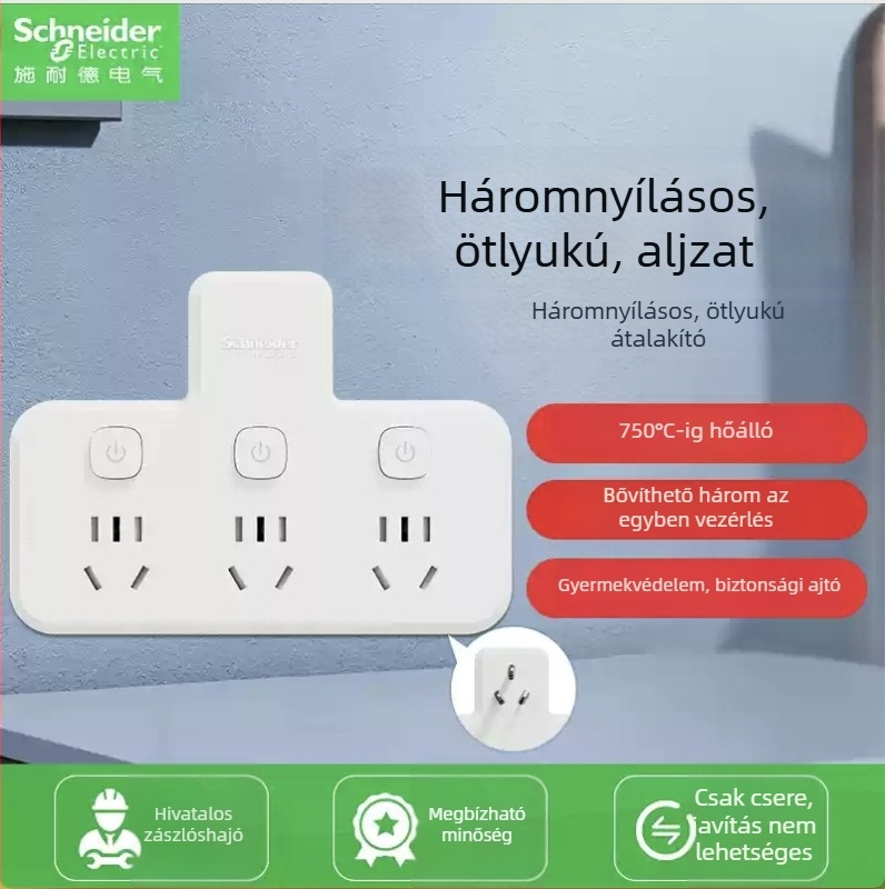 Schneider Electric USB-s elosztó, 10A, 220V, 2000W, típus 86, új nemzeti szabvány