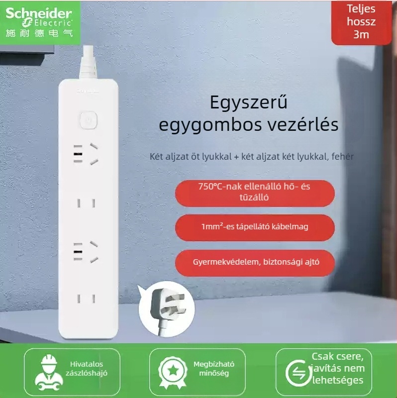 Schneider Electric USB-s elosztó, 10A, 220V, 2000W, típus 86, új nemzeti szabvány
