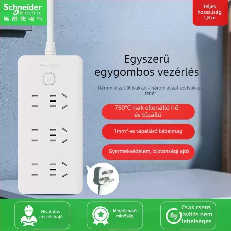 Schneider Electric USB-s elosztó, 10A, 220V, 2000W, típus 86, új nemzeti szabvány