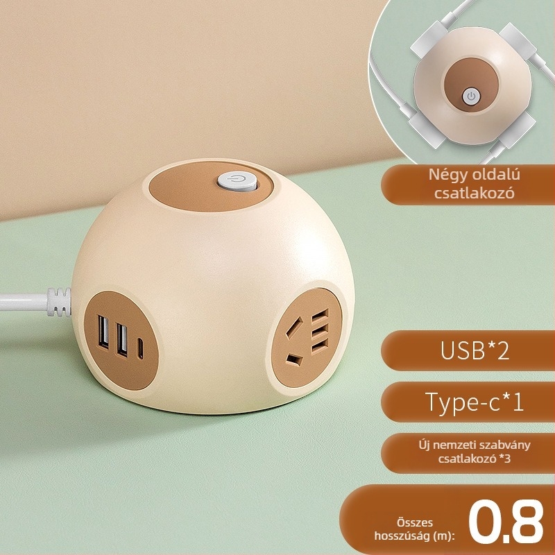 Grain Cow USB gömb alakú asztali elosztó — CCC tanúsított, asztali telepítés