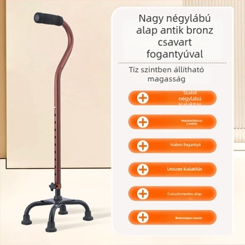 Túrabot alumínium ötvözetből, változatok: egy lábú, három lábú vagy négylábú