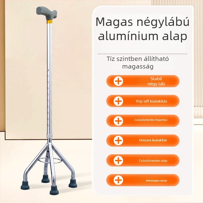 Túrabot alumínium ötvözetből, változatok: egy lábú, három lábú vagy négylábú