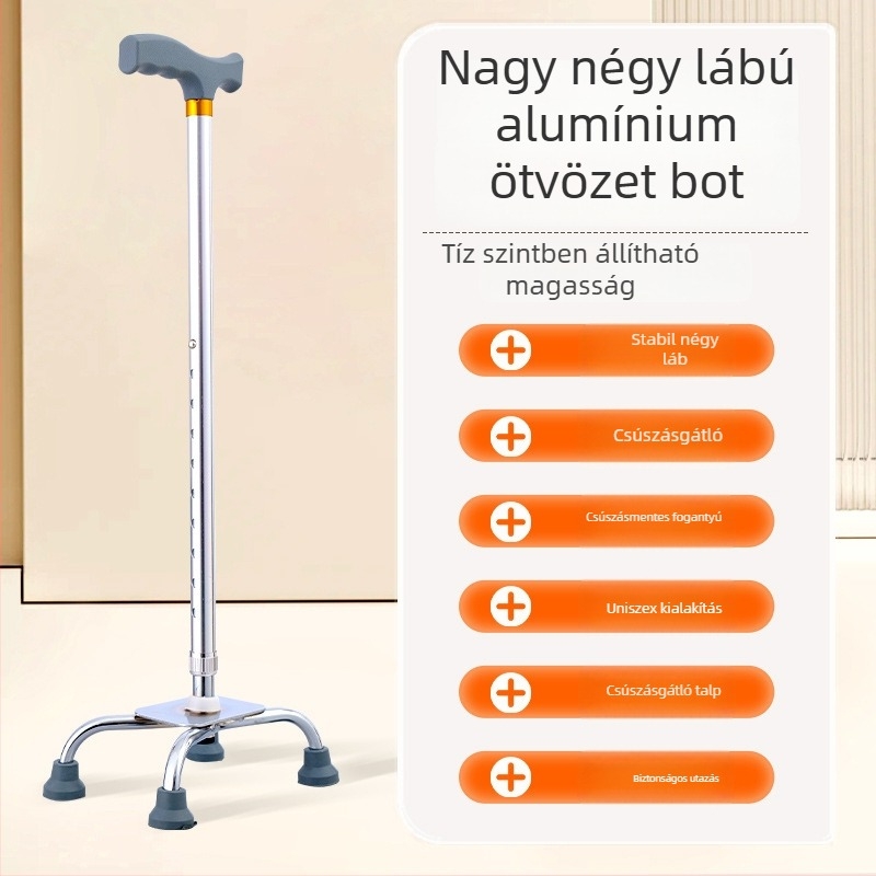 Túrabot alumínium ötvözetből, változatok: egy lábú, három lábú vagy négylábú