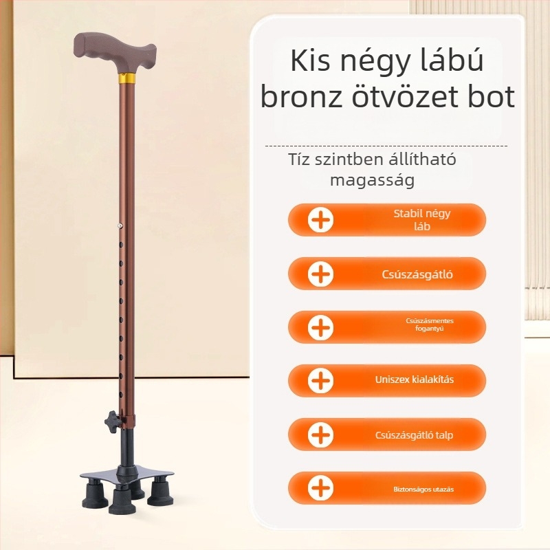 Túrabot alumínium ötvözetből, változatok: egy lábú, három lábú vagy négylábú