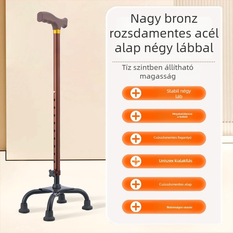 Túrabot alumínium ötvözetből, változatok: egy lábú, három lábú vagy négylábú