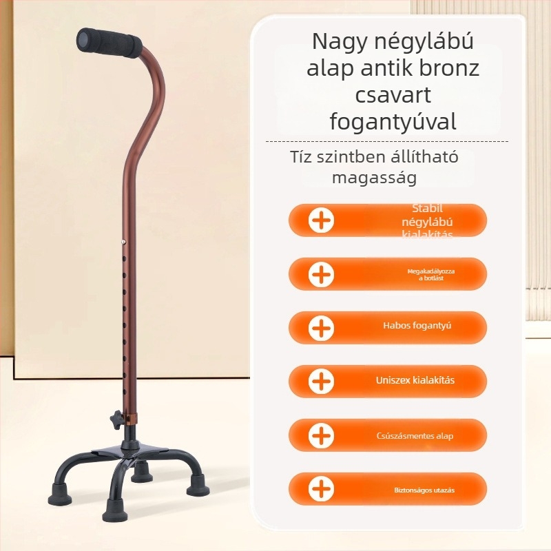 Túrabot alumínium ötvözetből, változatok: egy lábú, három lábú vagy négylábú